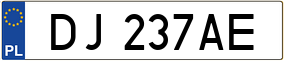 Trailer License Plate